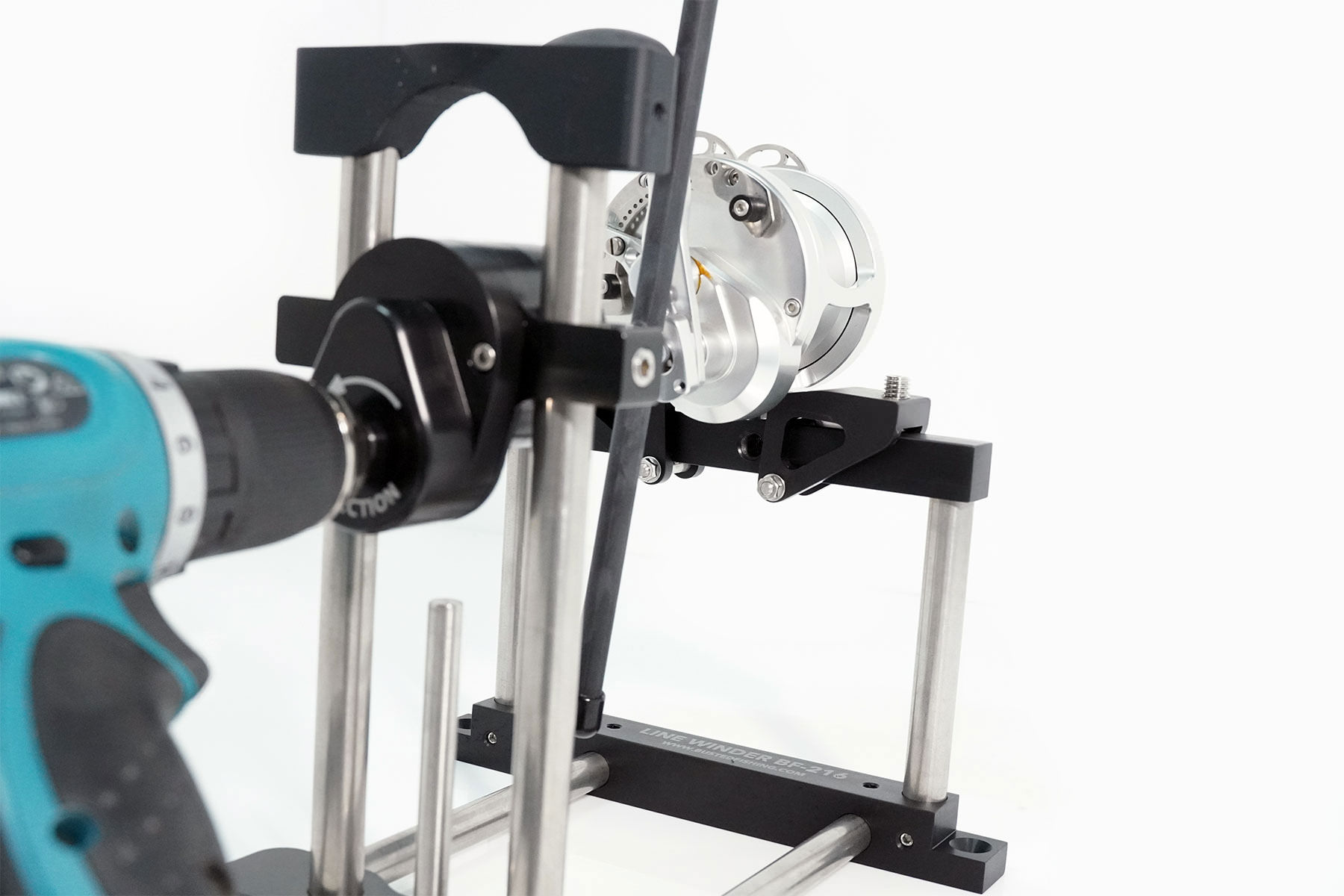 How to setup a professional reel spooling station using a line winder 