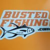 Busted Fishing Small Sticker