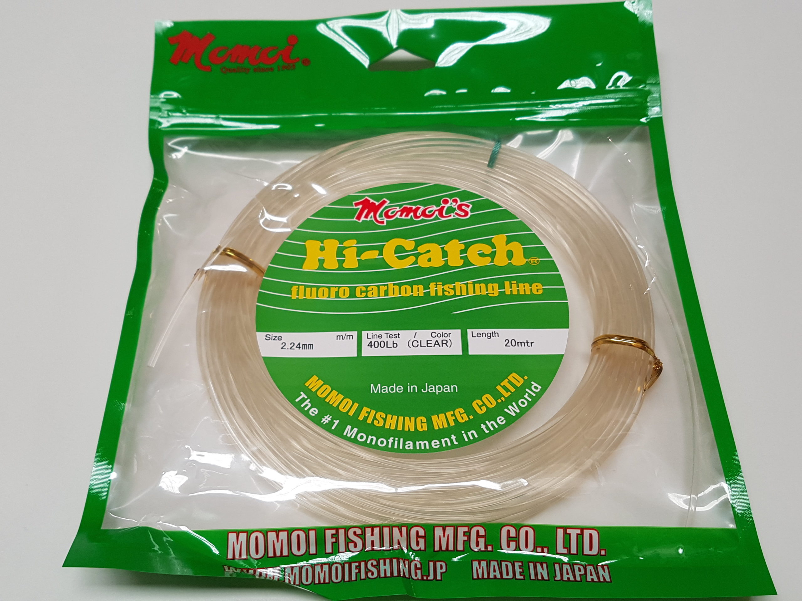 Momoi Hi-Catch Fluoro Carbon Leader 20mtr, 30lb-150lb, 0.52mm-1.28mm, Clear - Cabral Outdoors at Rs 2366.00, Udupi